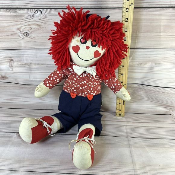 VTG Raggedy Andy Rag Doll 19” Singing & Swaying Sitting Stuffed PBC -Works/Dirty - Picture 13 of 16